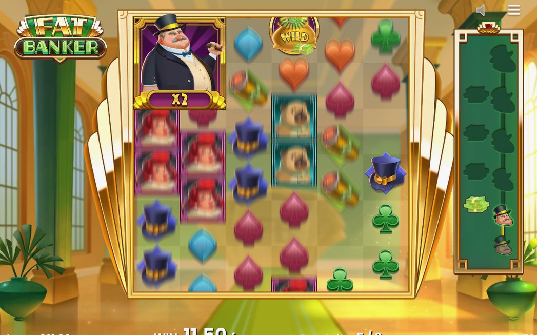 Wild Money Bag-symboler samlas i rutnätet under Free Spins